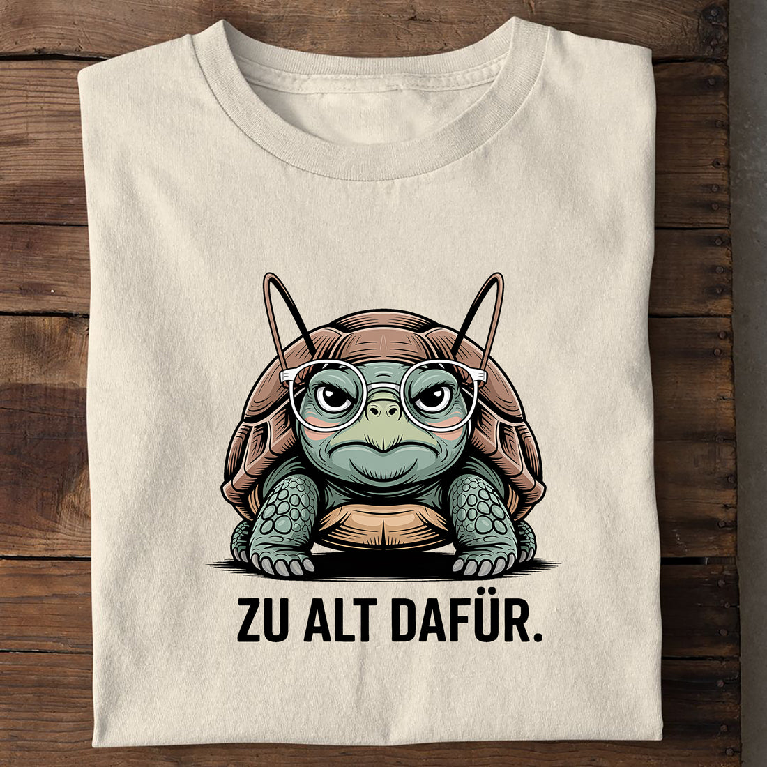 T-Shirt Zu Alt dafür, Seitenansicht
