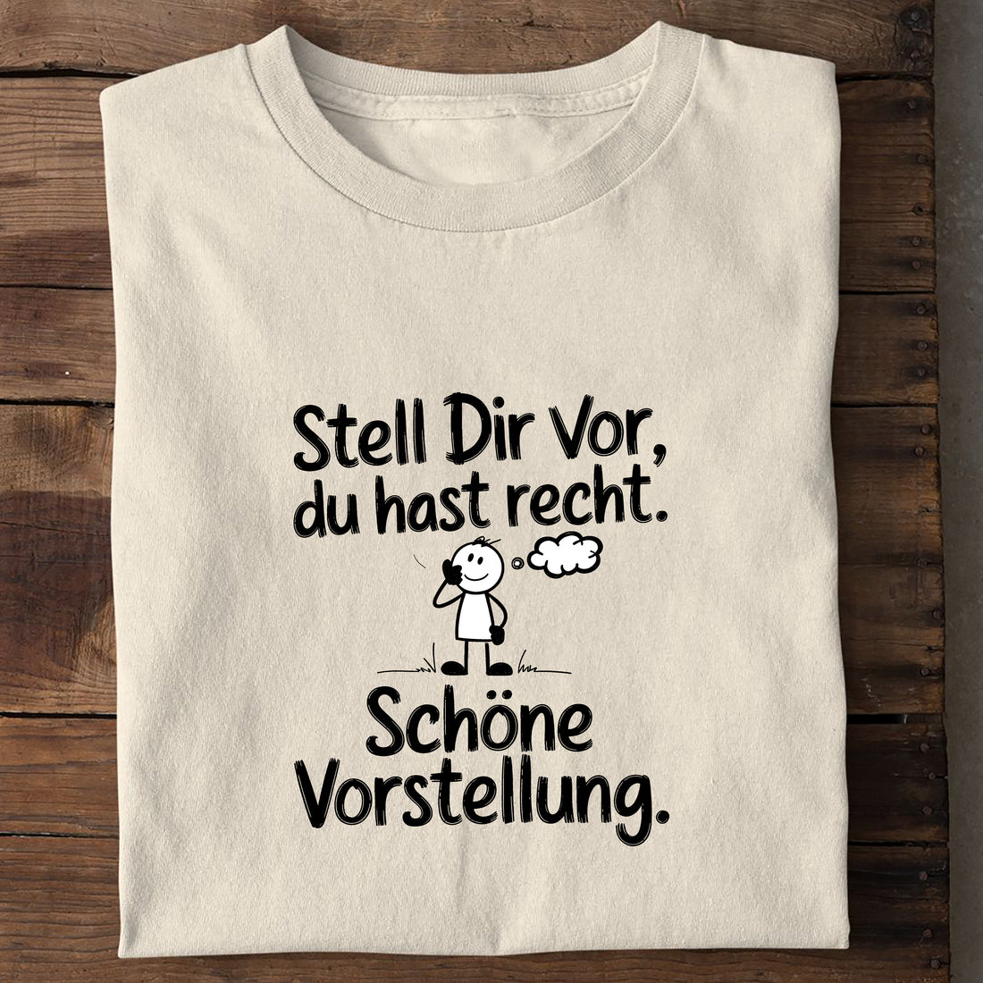 T-Shirt schöne vorstellung, Seitenansicht