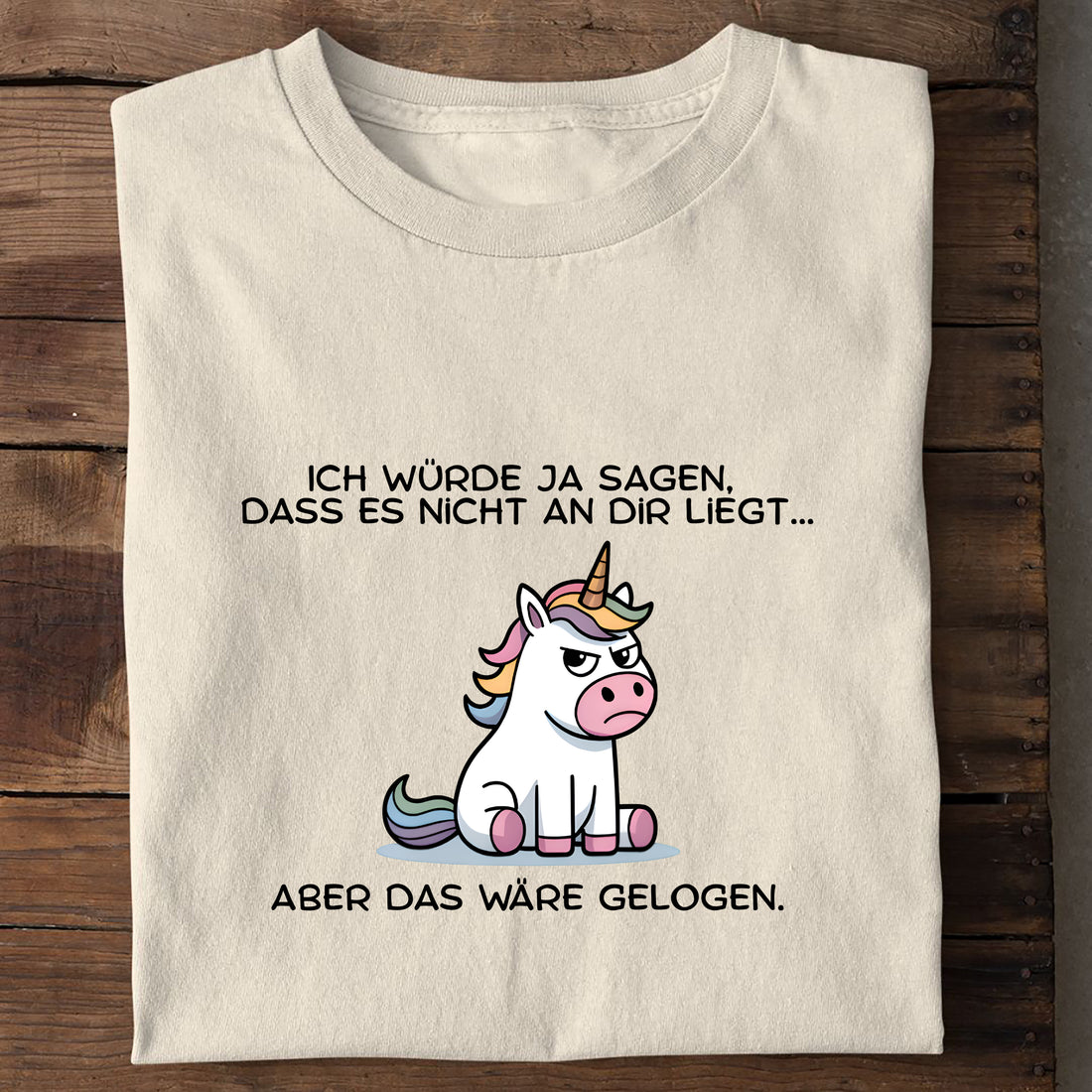 T-Shirt Es liegt nicht an dir, Seitenansicht