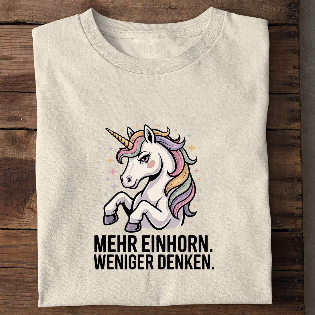 T-Shirt Mehr Einhorn, Seitenansicht