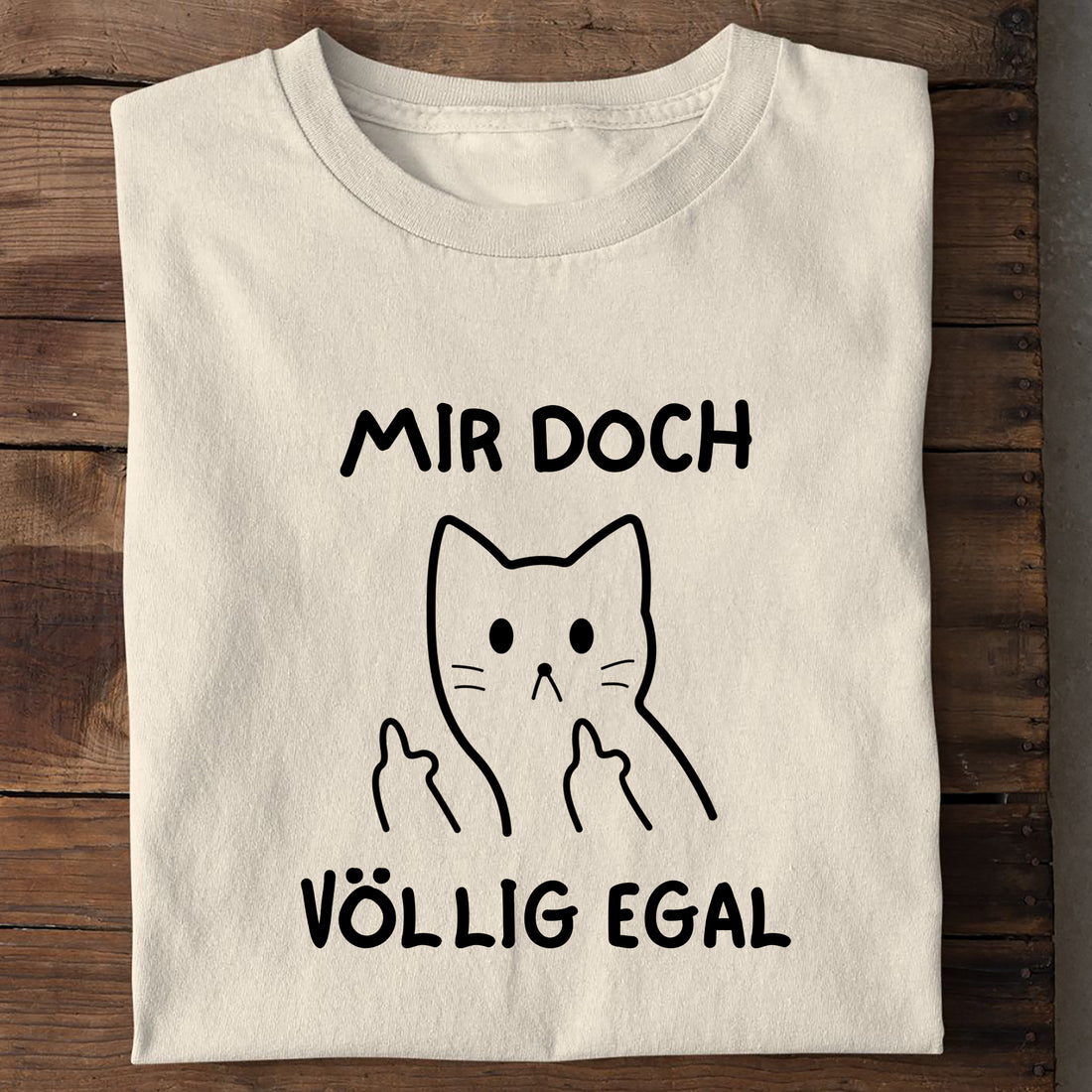 T-Shirt Völlig egal, Seitenansicht