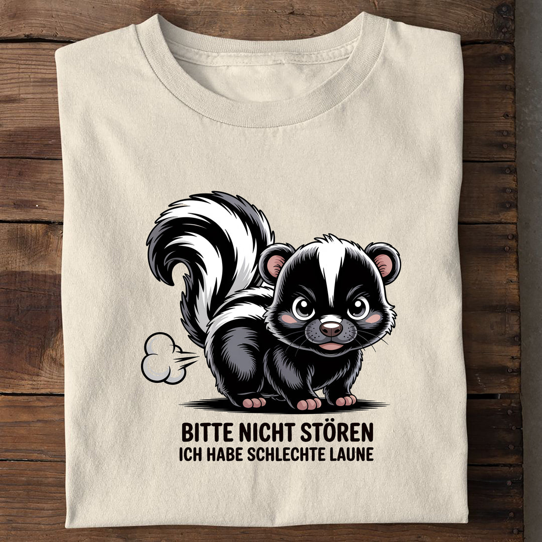 T-Shirt schlechte Laune, Seitenansicht