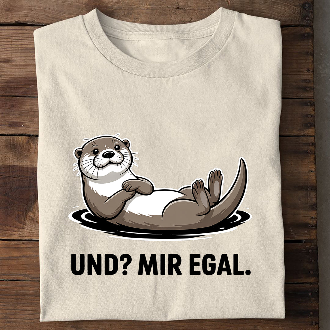 T-Shirt Und Mir egal!, Seitenansicht