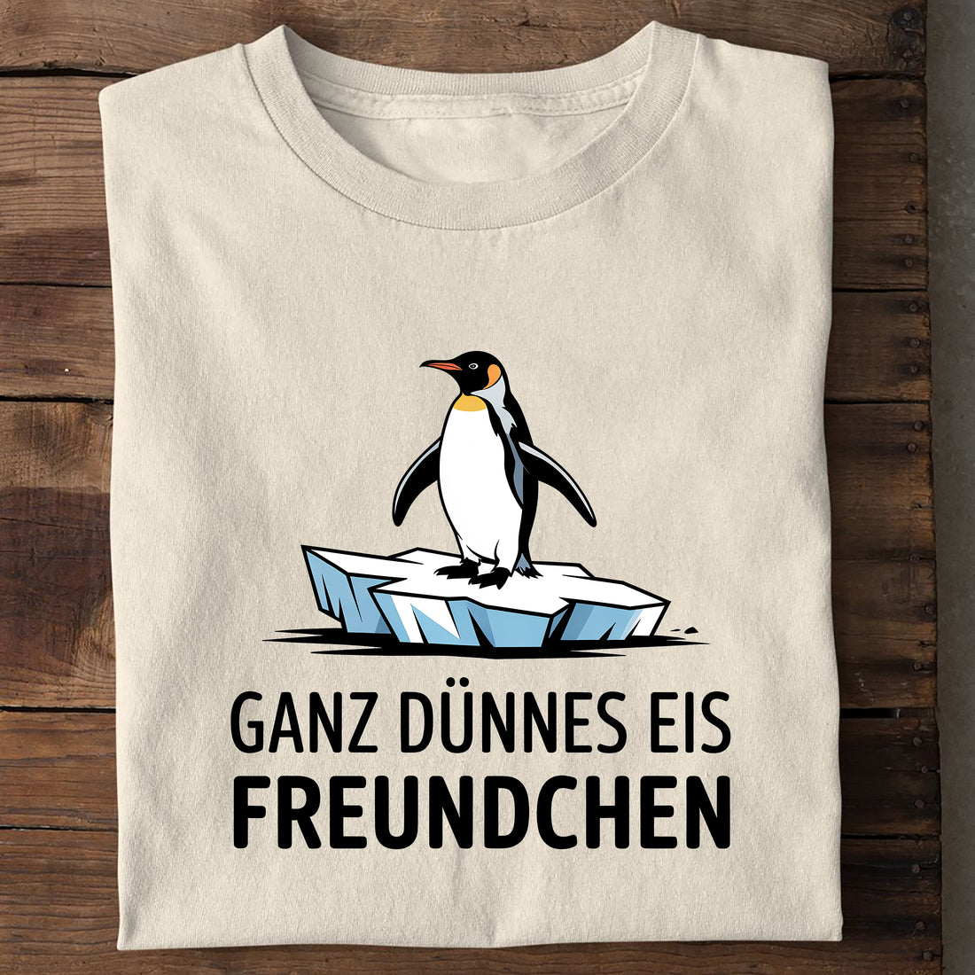 Bio T-Shirt Dünnes Eis Freundchen, Seitenansicht