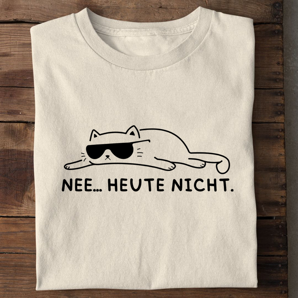 T-Shirt Heute nicht, Seitenansicht