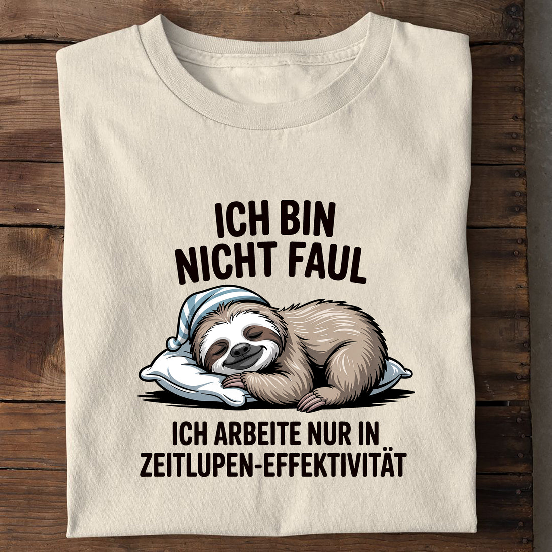T-Shirt Zeitlupen Effektivität, Seitenansicht