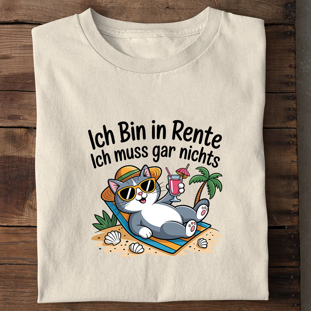 Bio T-Shirt Ich Bin in Rente, Seitenansicht