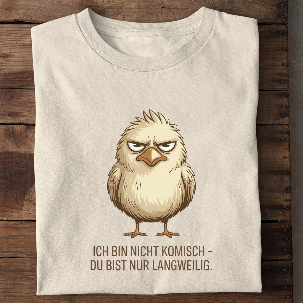 T-Shirt Du bist Nur Langweilig, Seitenansicht