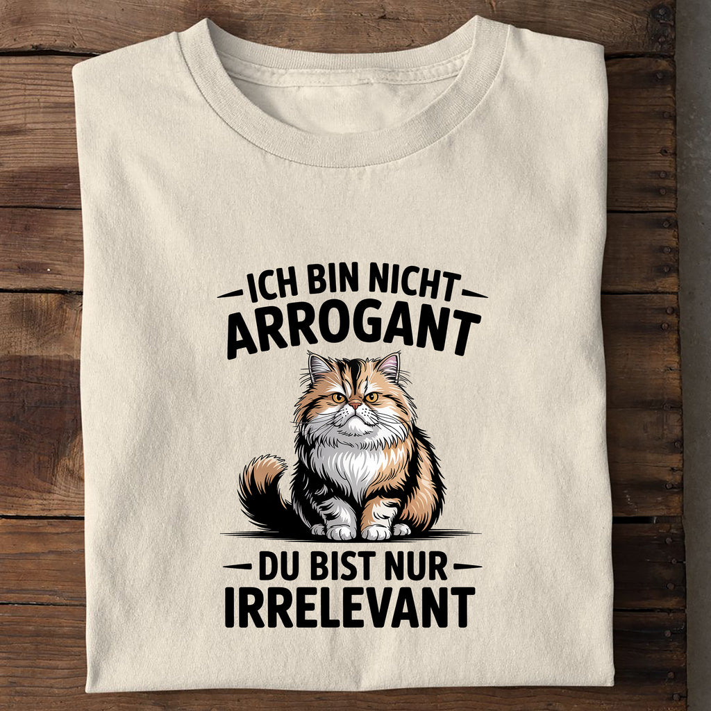 T-Shirt Arrogant, Seitenansicht
