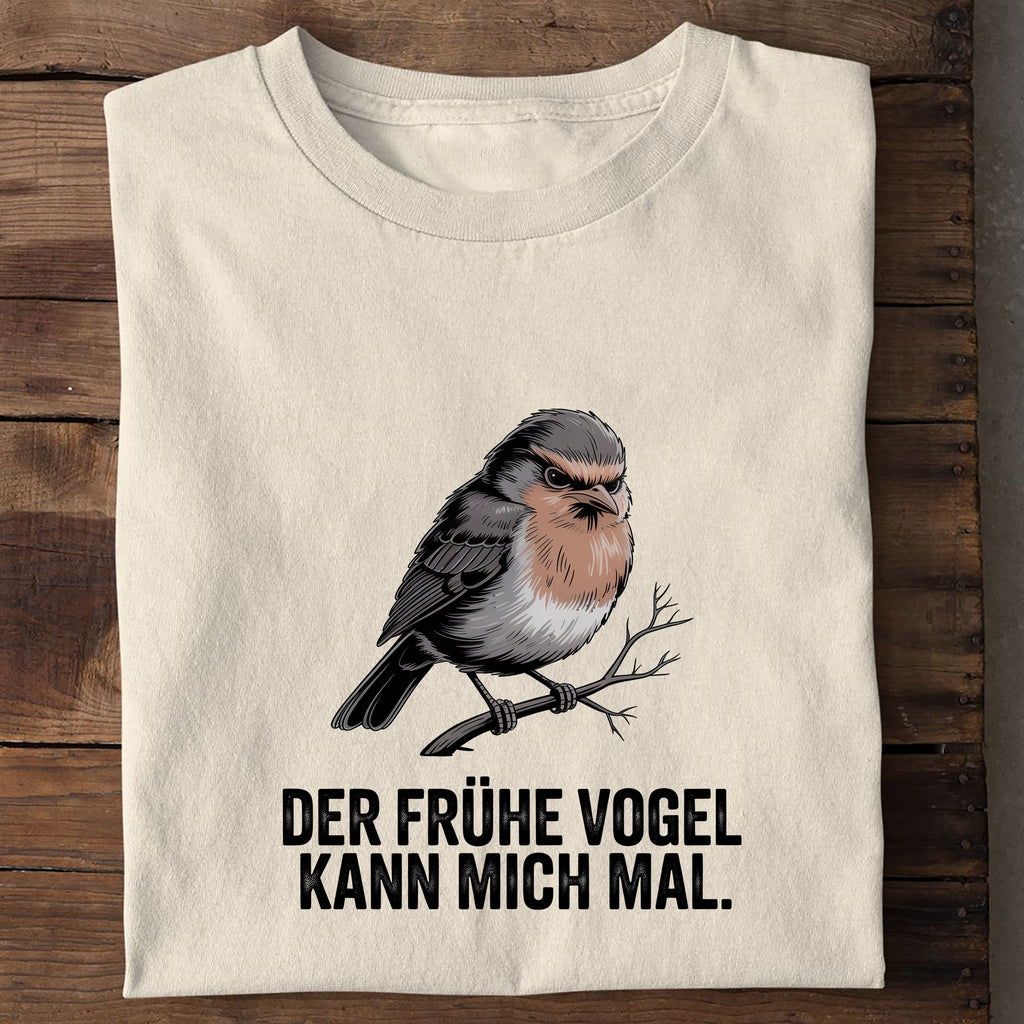 T-Shirt Frühe Vogel Spatz, Seitenansicht