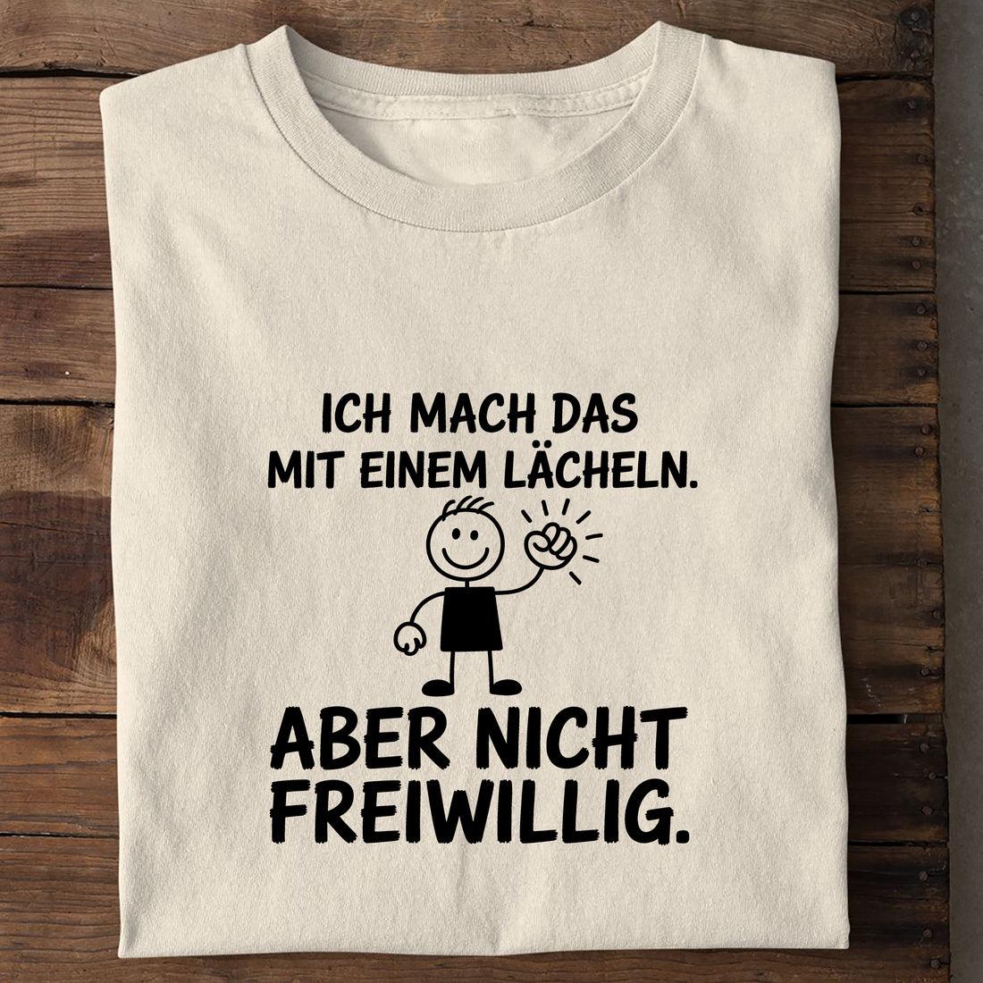 T-Shirt Mit Einem Lächeln, Seitenansicht