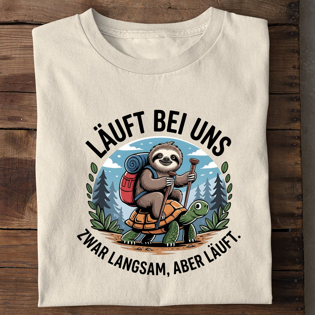 Bio T-Shirt Läuft bei Uns, Seitenansicht