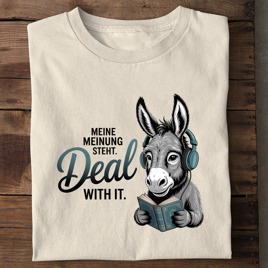 T-Shirt Meine Meinung steht, Seitenansicht