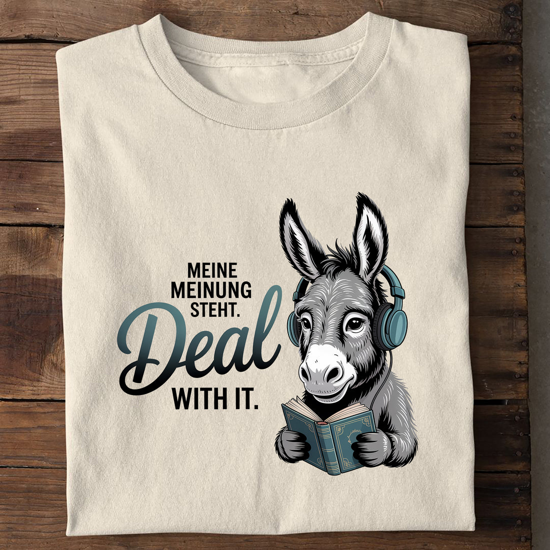 T-Shirt Meine Meinung steht, Seitenansicht