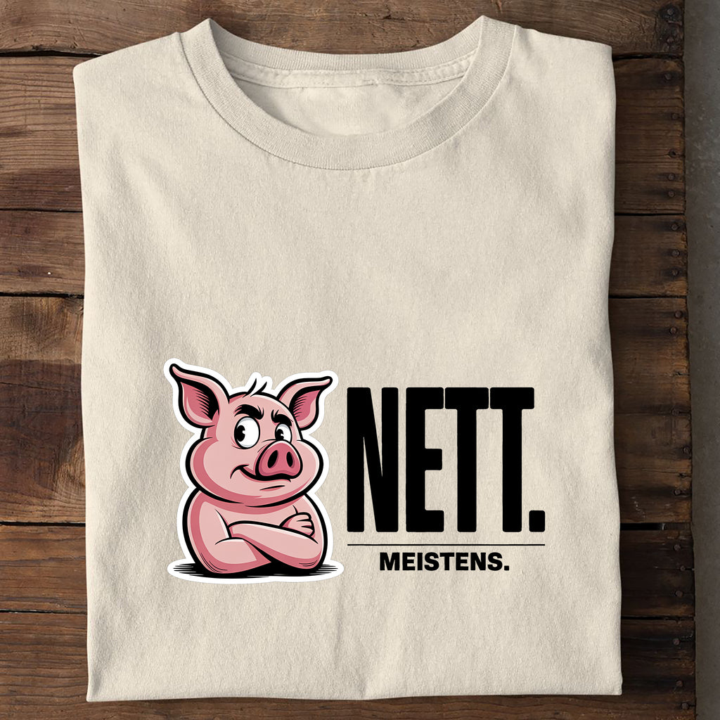 T-Shirt Nett, Seitenansicht