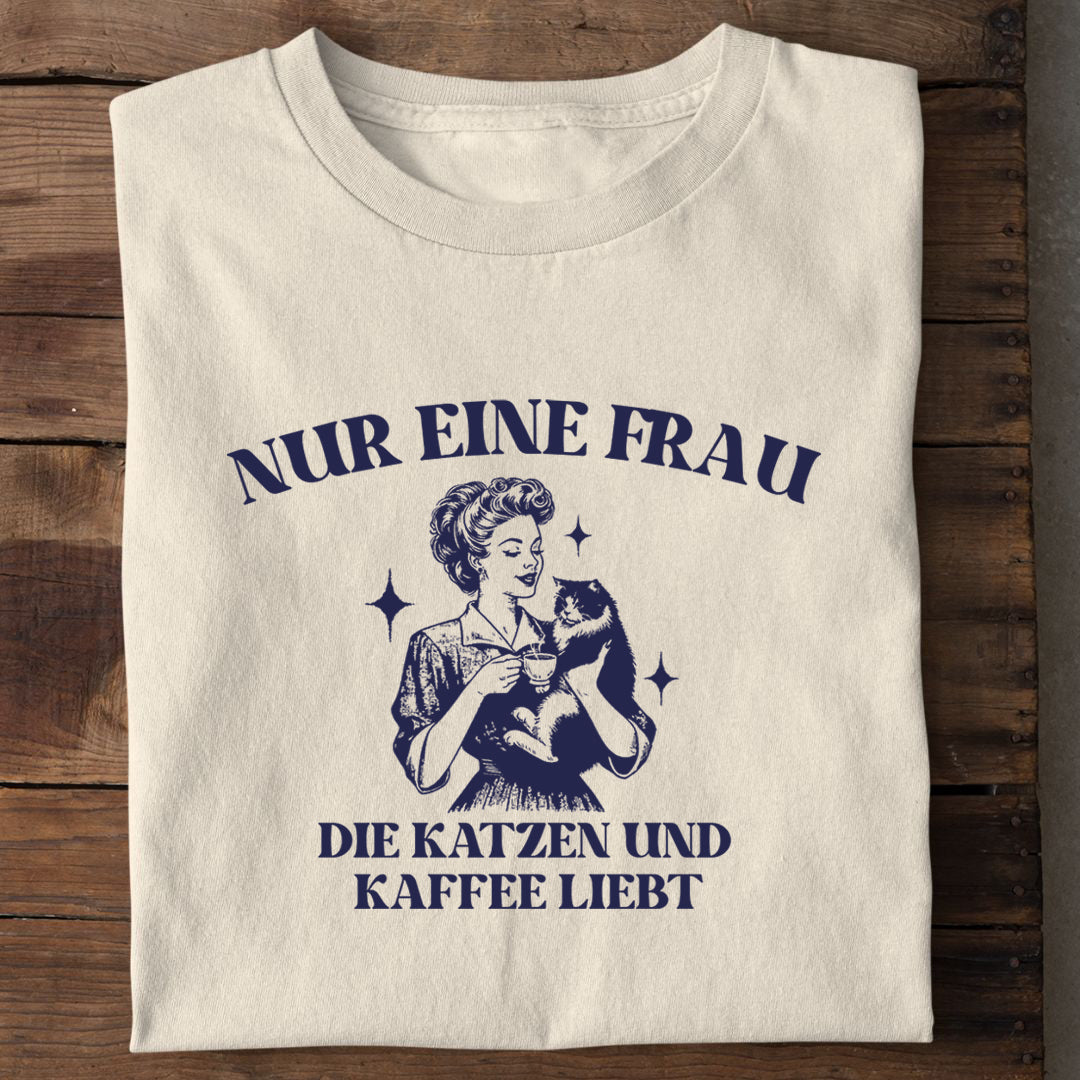 Kaffee und Katzen T-Shirt