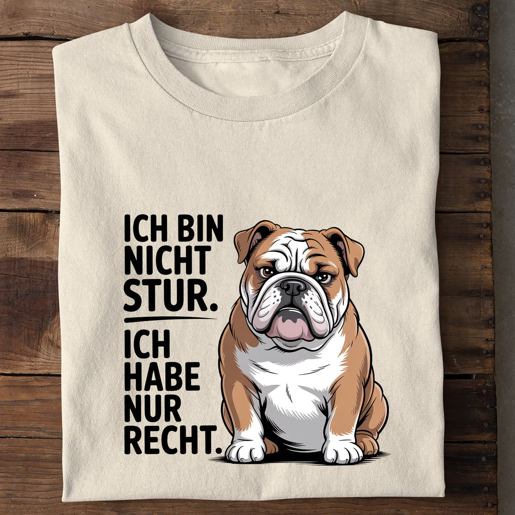 T-Shirt Ich Bin Nicht Stur, Seitenansicht