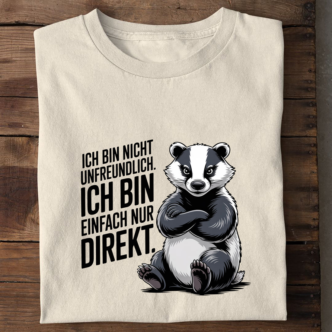 Bio T-Shirt Ich Bin Nicht Unfreundlich, Seitenansicht