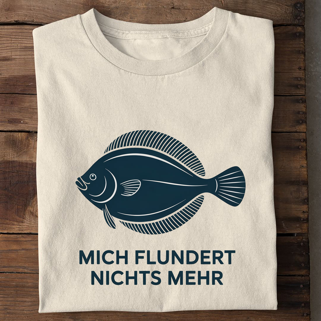 T-Shirt Mich Flundert, Seitenansicht