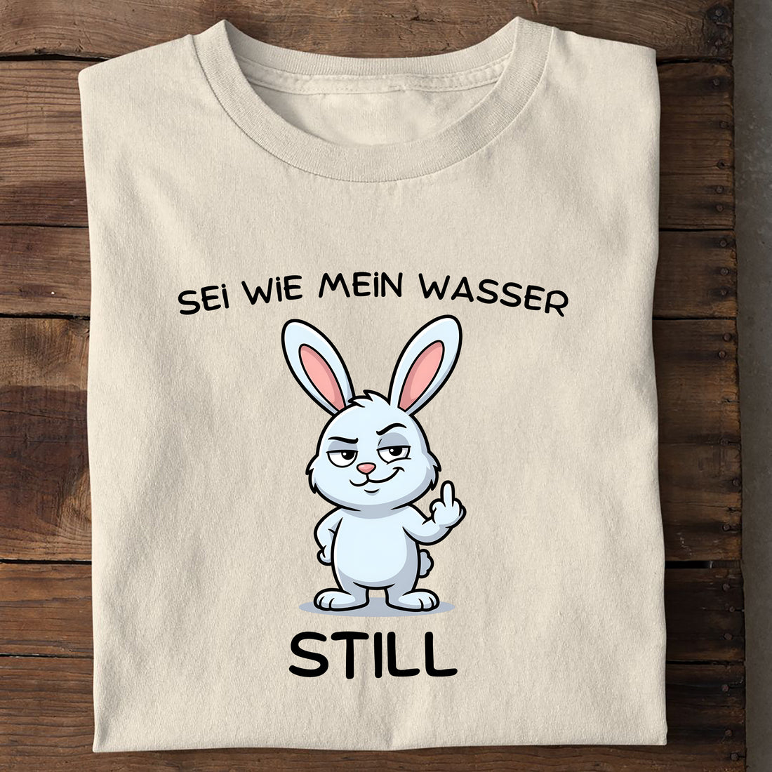 T-Shirt Sei wie mein Wasser, Seitenansicht