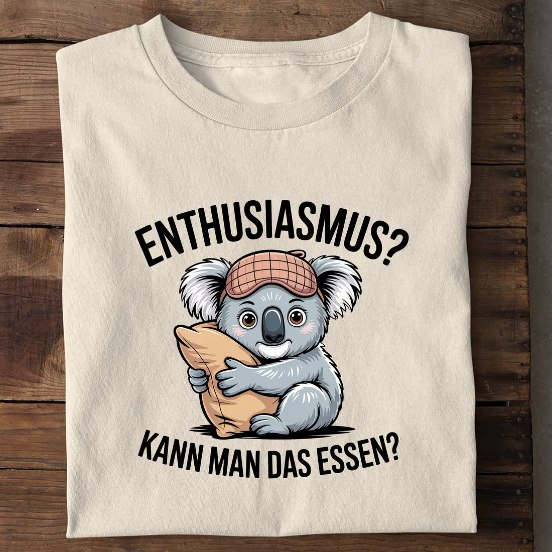 T-Shirt Kann man das Essen, Seitenansicht