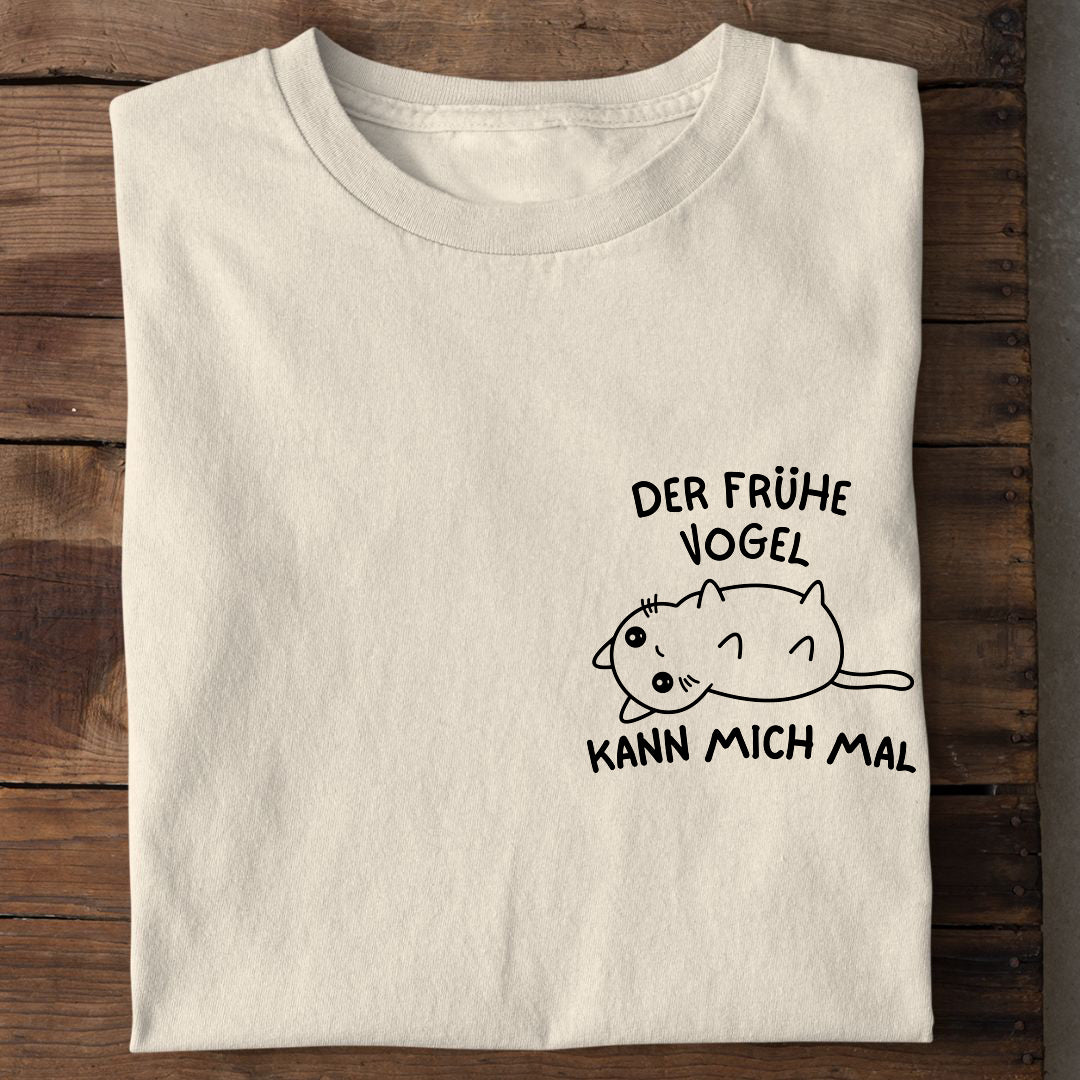 Der Frühe Vogel Katze T-Shirt