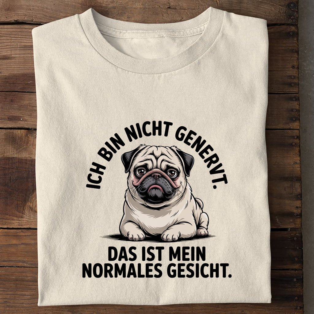 T-Shirt Ich Bin Nicht Genervt, Seitenansicht