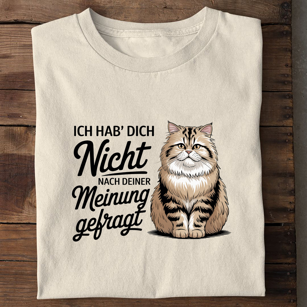 T-Shirt Deine Meinung, Seitenansicht
