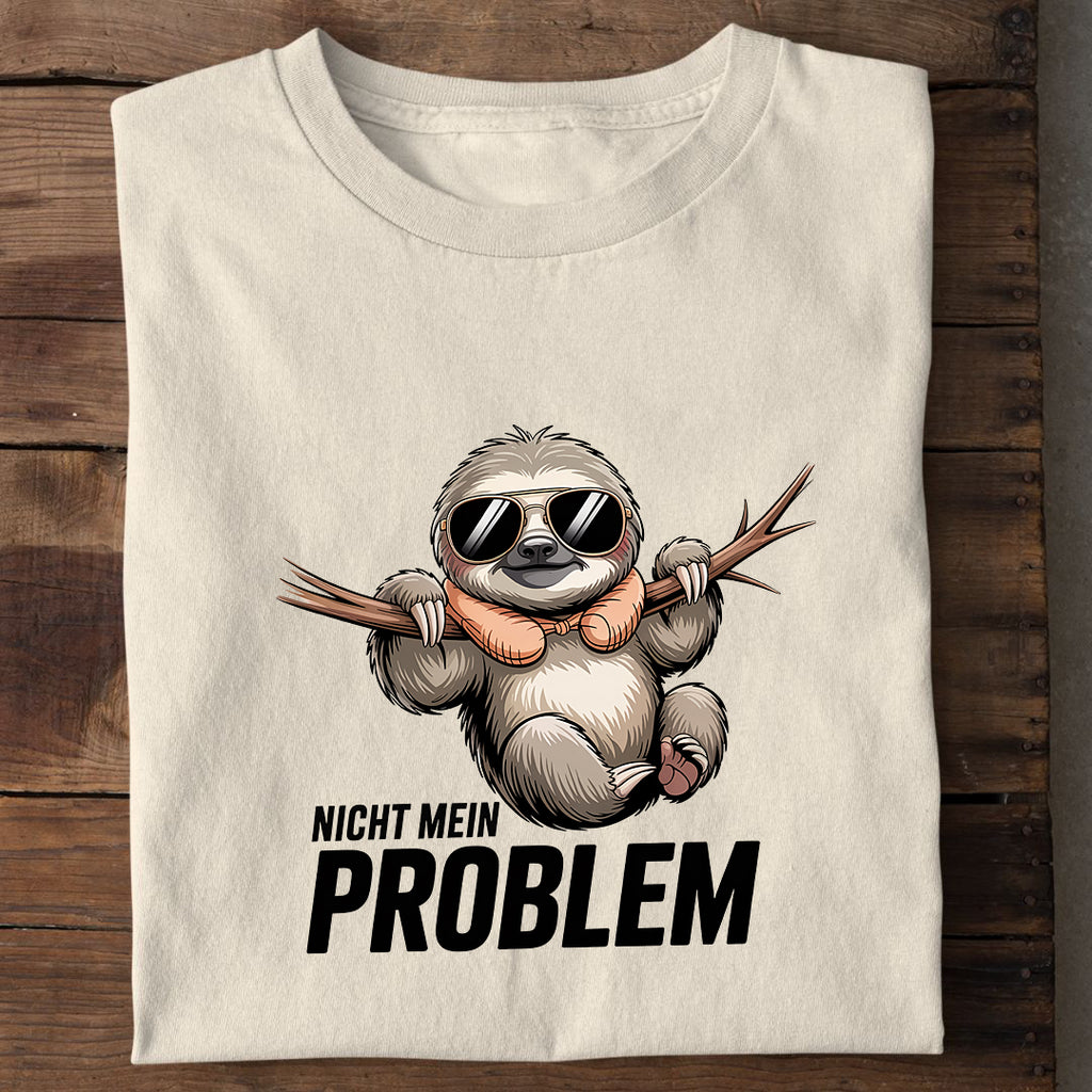 T-Shirt Nicht mein Problem, Seitenansicht