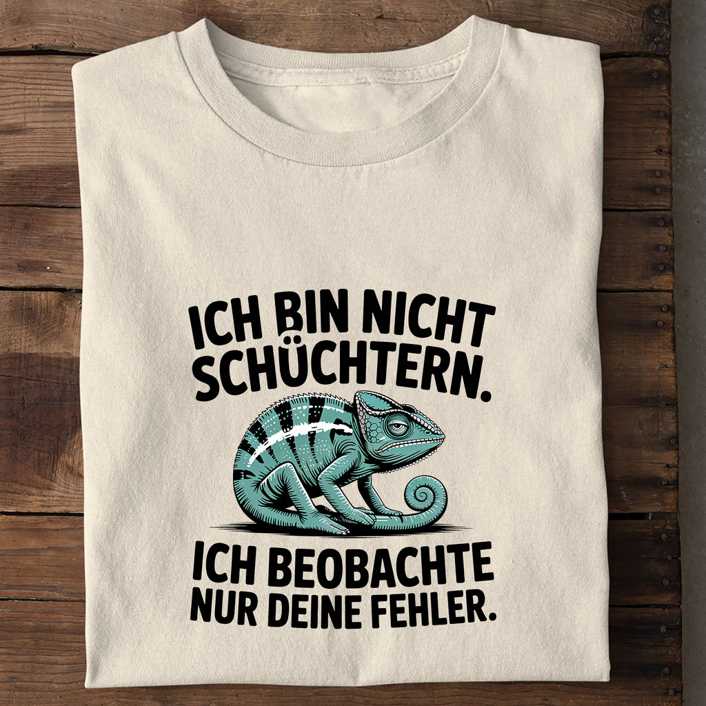T-Shirt Nicht schüchtern, Seitenansicht