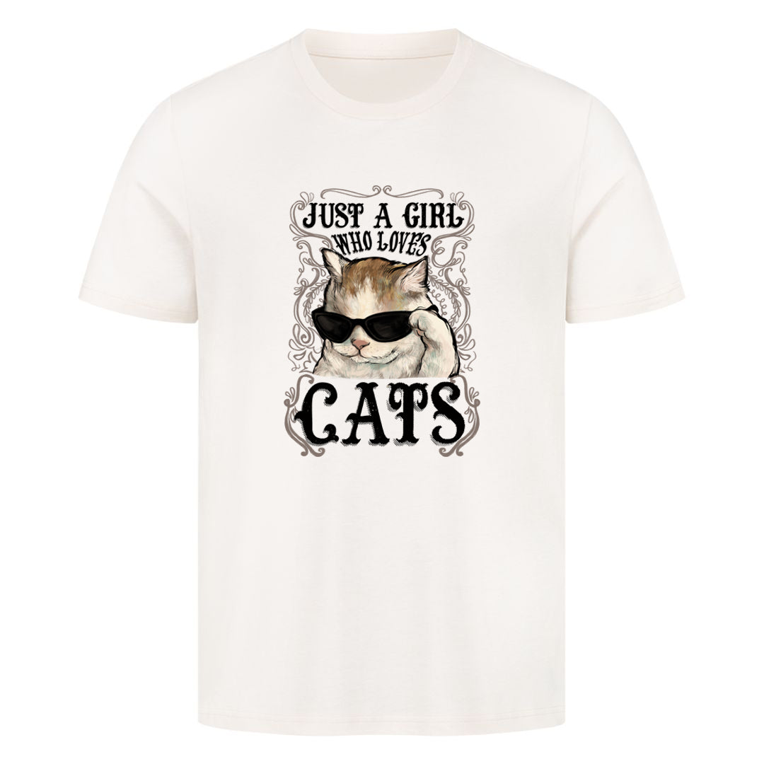 A Girl who loves Cats Vintage T-Shirt