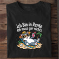 Bio T-Shirt Ich Bin in Rente, Detailansicht