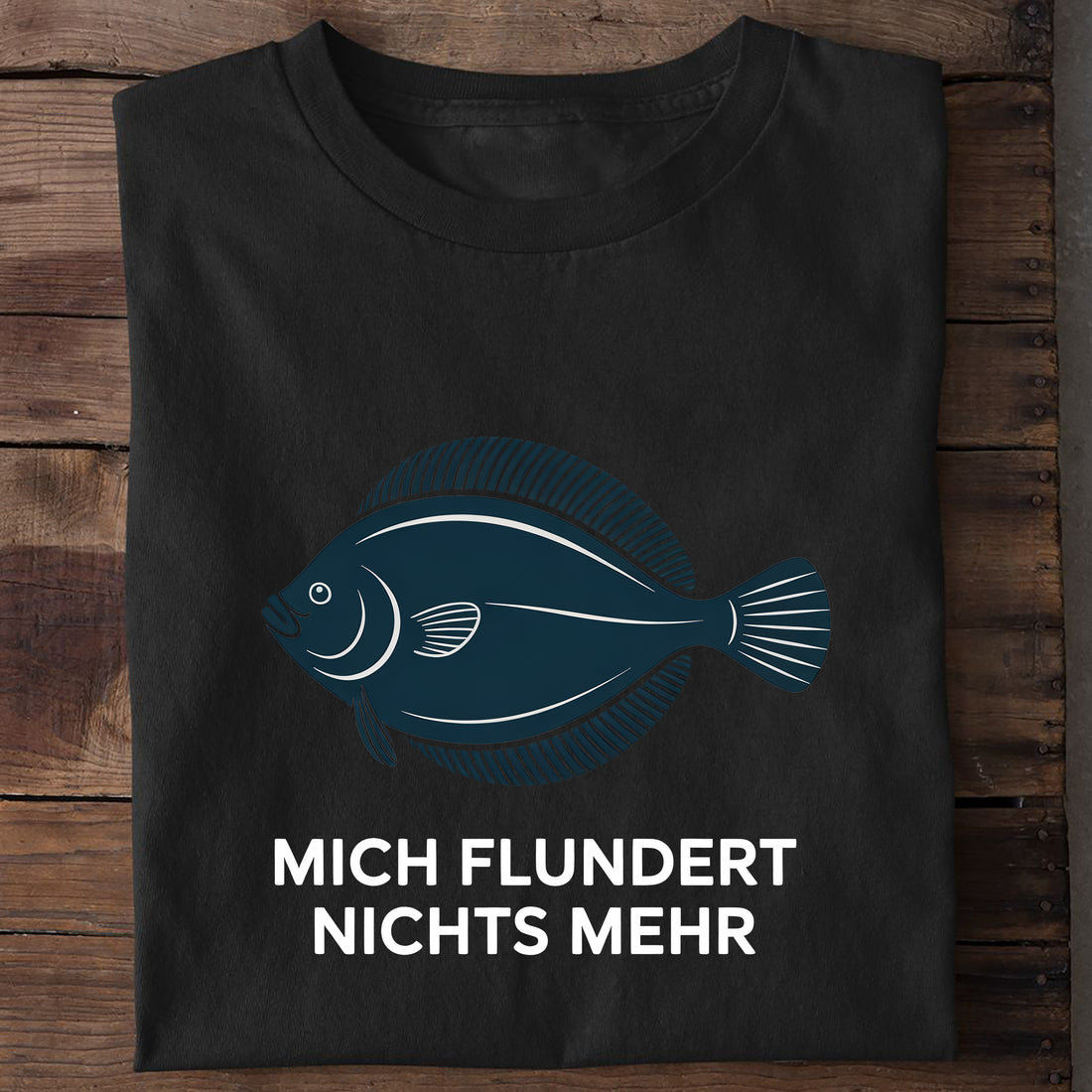 T-Shirt Mich Flundert, getragen