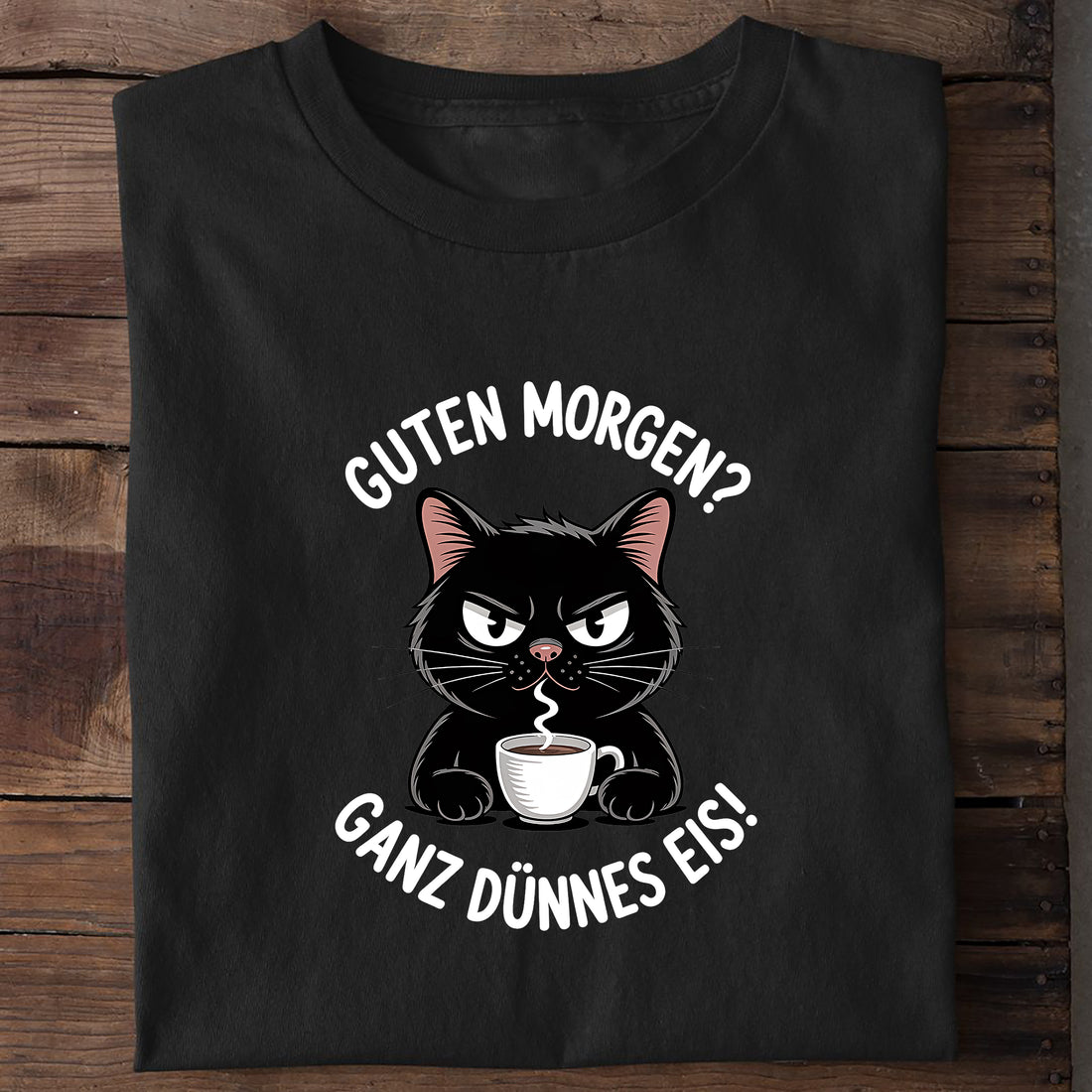 T-Shirt Guten Morgen, Detailansicht