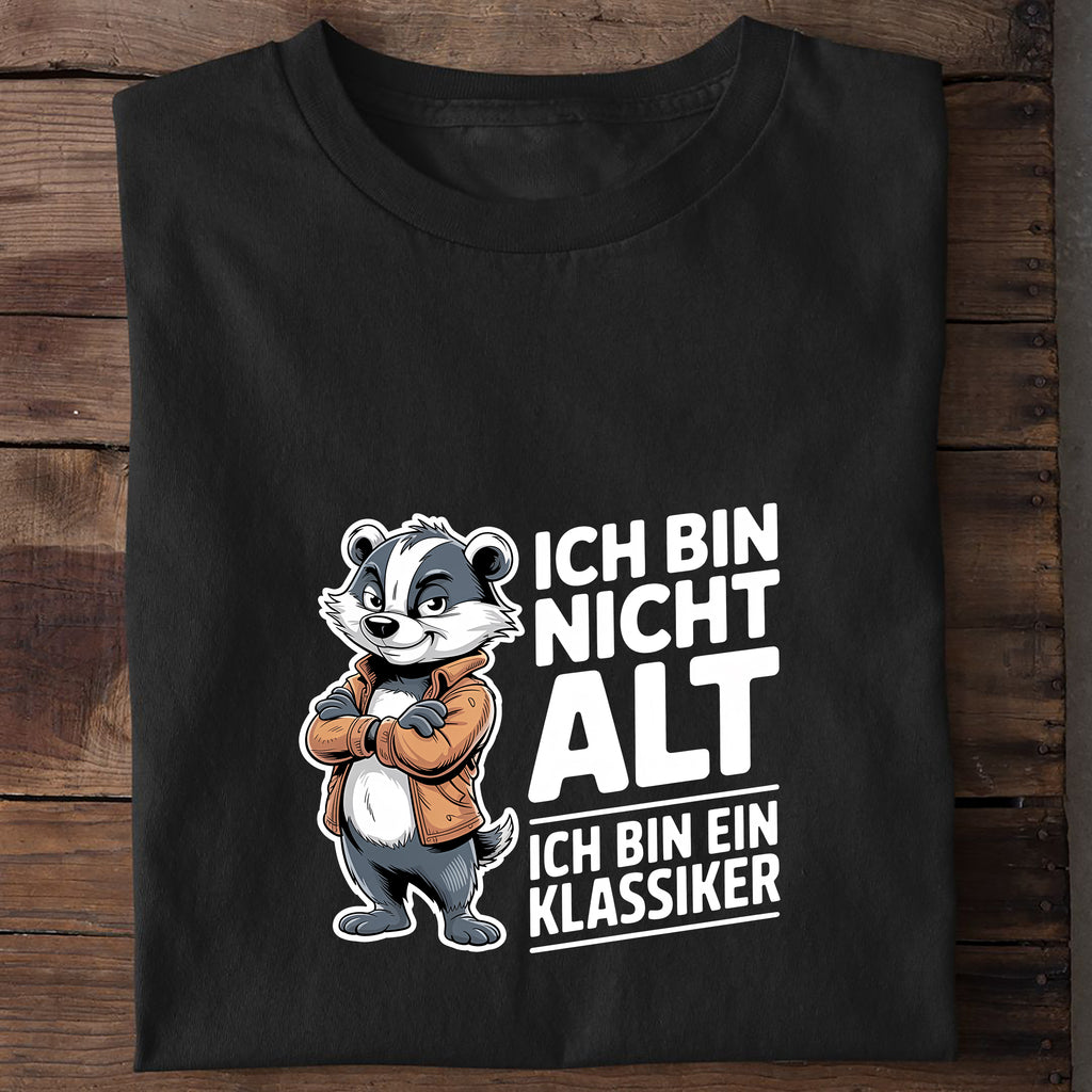 T-Shirt Ich bin ein Klassiker, getragen