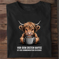 Bio T-Shirt Erster Kaffe, getragen