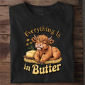 T-Shirt Everything is in Butter, getragen
