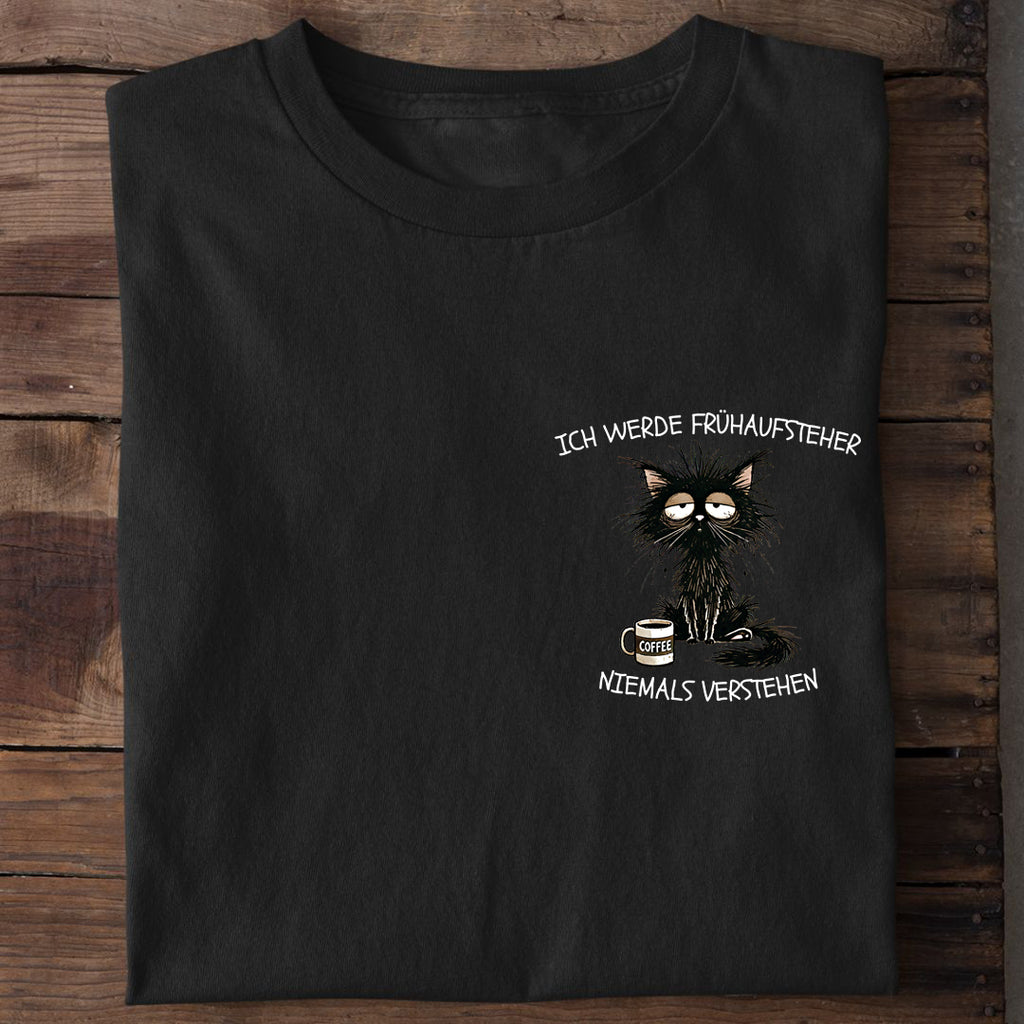 T-Shirt Frühaufsteher, Detailansicht