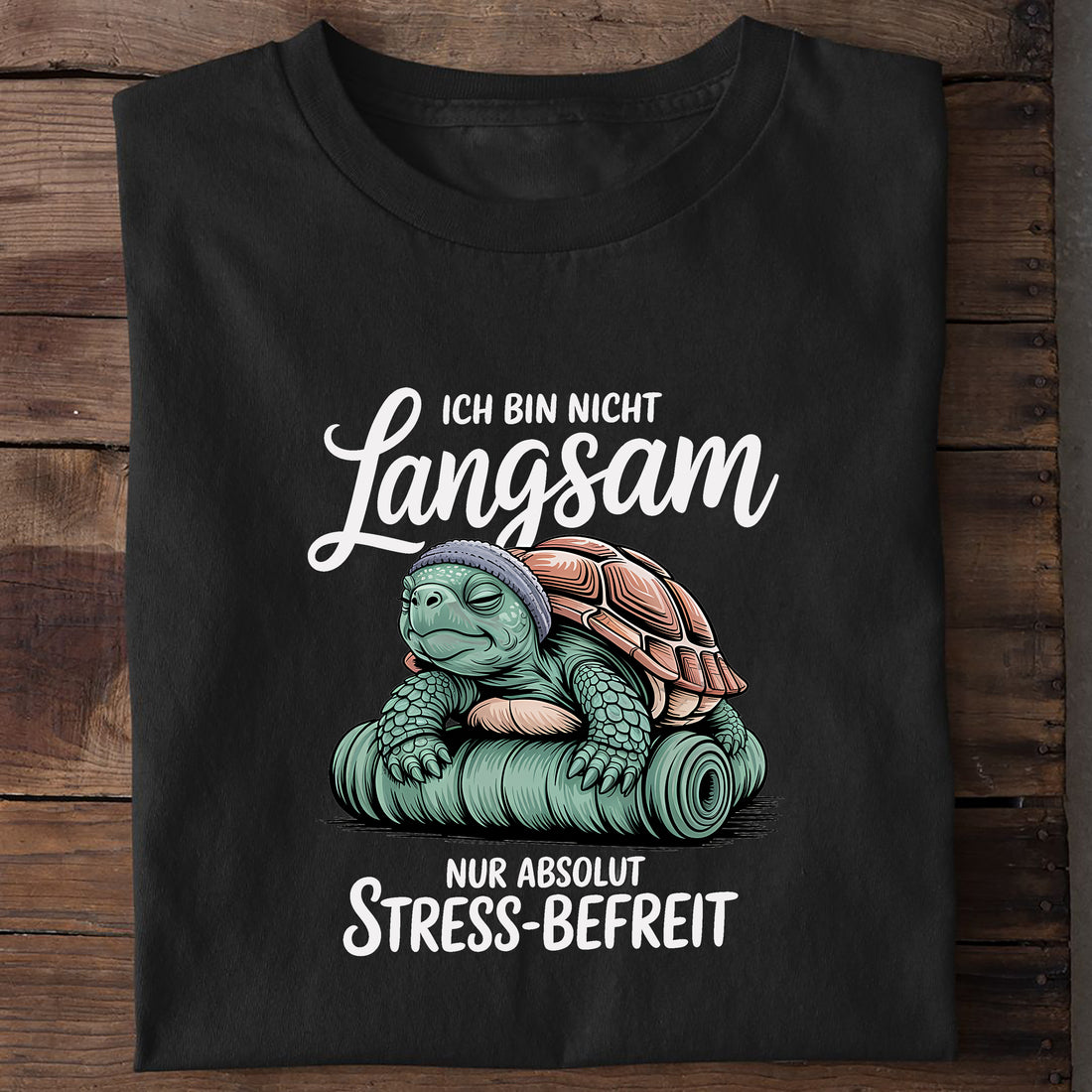 T-Shirt Stressbefreit, Motivansicht