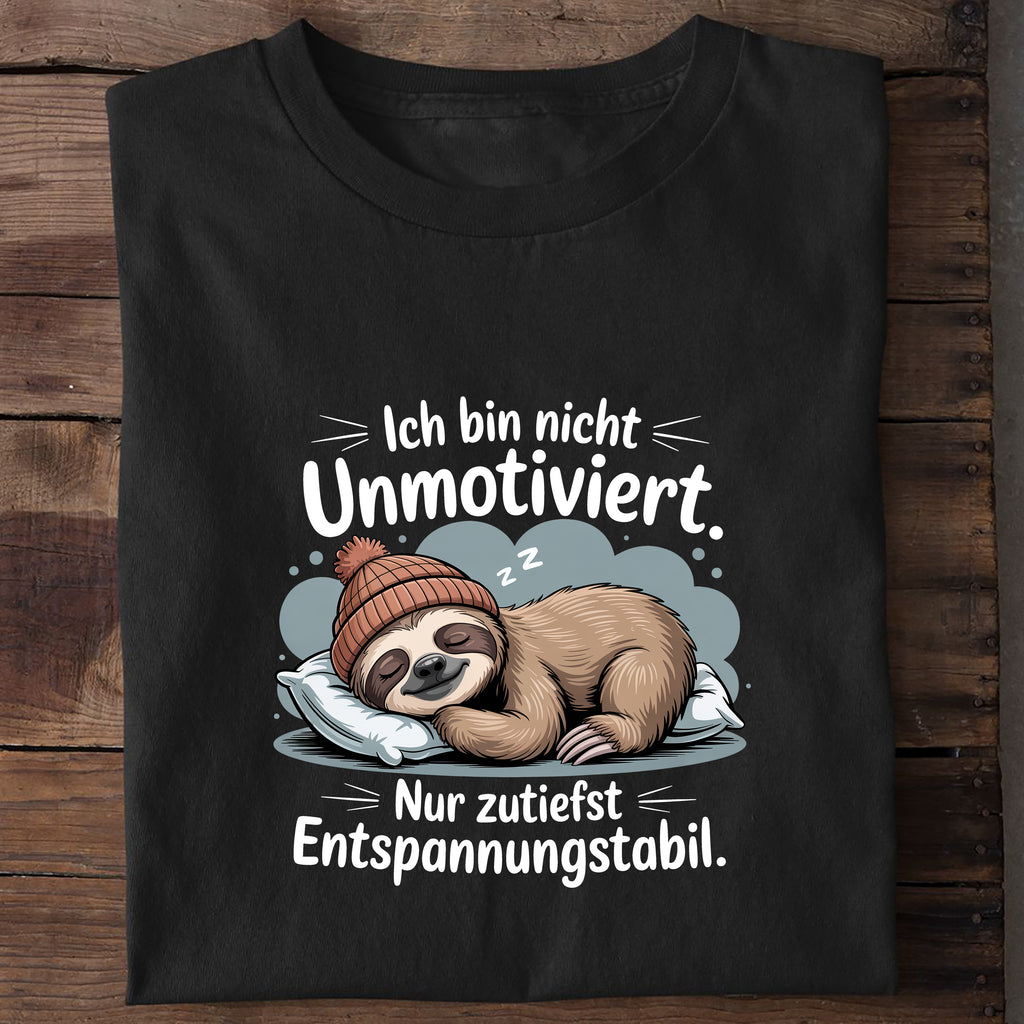 T-Shirt Entspannungsstabil, getragen