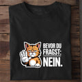 T-Shirt Nein Katze, getragen