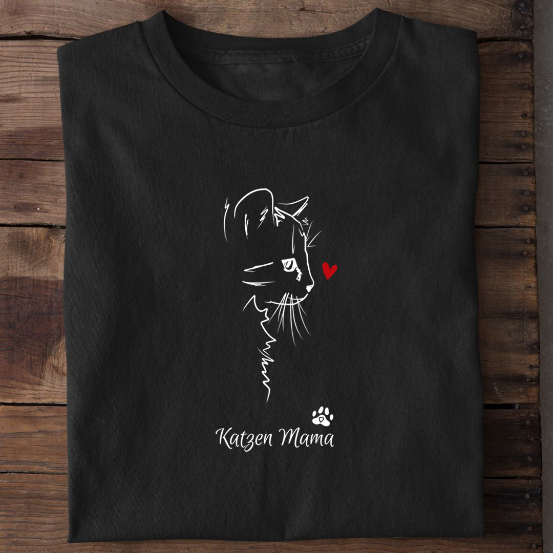 Katzen Mama T-Shirt