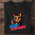 T-Shirt Cool geboren, getragen