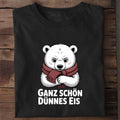 T-Shirt Dünnes Eis Eisbär, getragen