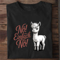 T-Shirt Nö Alpaka, getragen