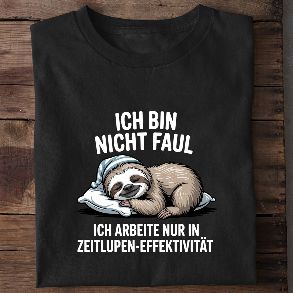 T-Shirt Zeitlupen Effektivität, getragen