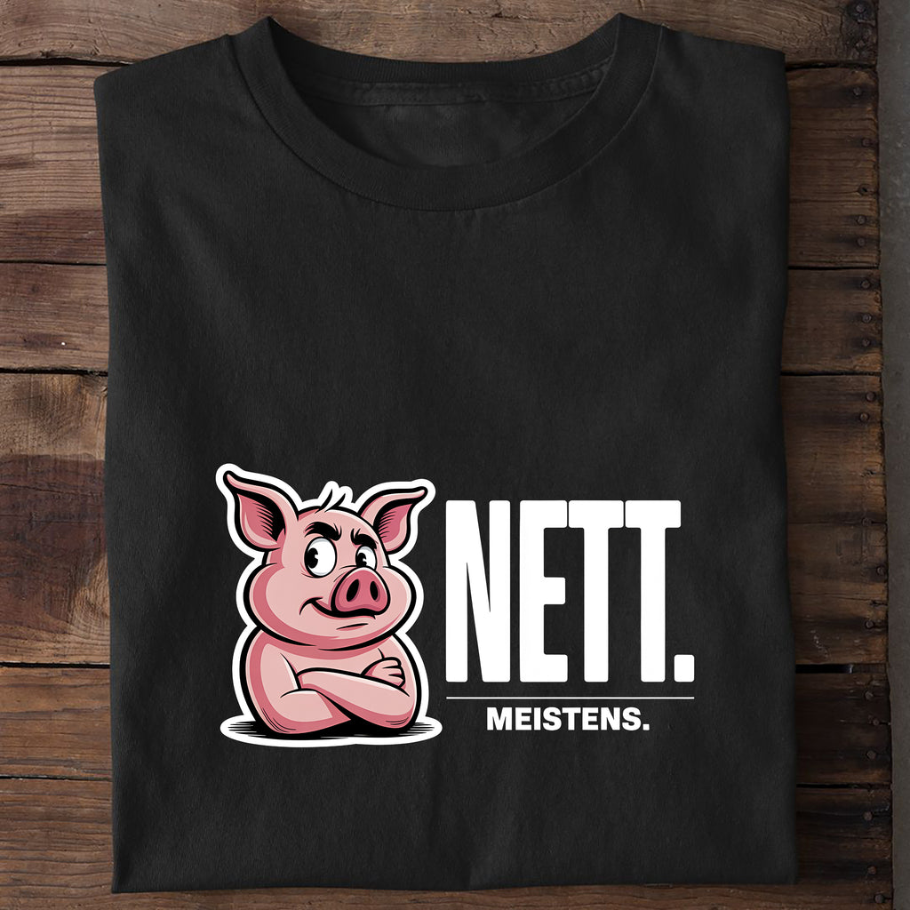 T-Shirt Nett, getragen