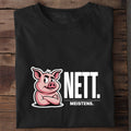 T-Shirt Nett, getragen