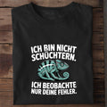 T-Shirt Nicht schüchtern, getragen