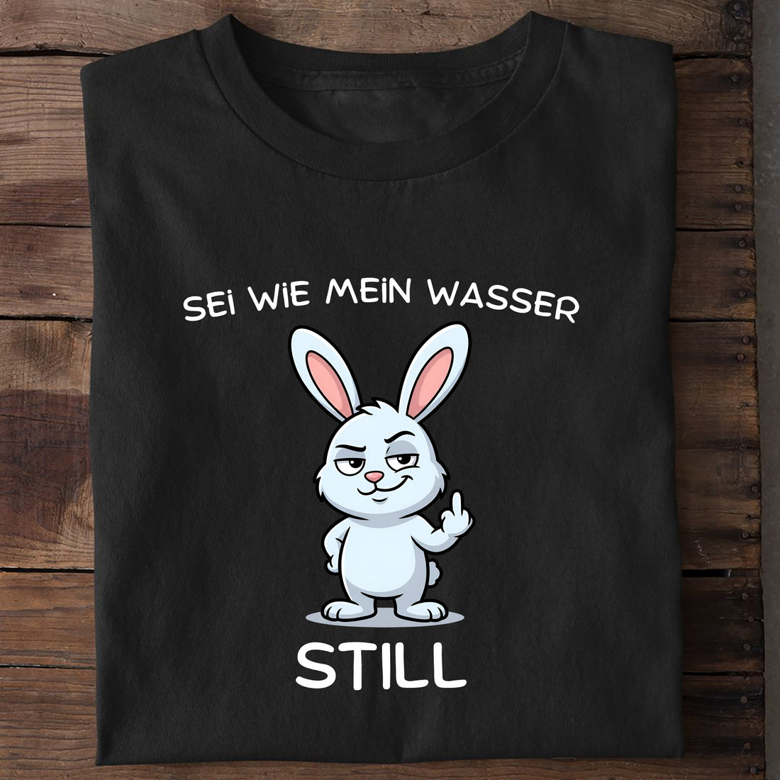 T-Shirt Sei wie mein Wasser, getragen